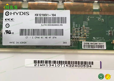 HX121WX1-104 شاشات الكريستال السائل الصناعية يعرض HYDIS 12.1 بوصة عادة أسود
