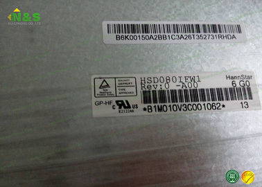 HSD080IFW1- A00 8.0 بوصة عرض الإعلانات شاشات الكريستال السائل مع 176.64 × 99.36 ملم نشط المنطقة