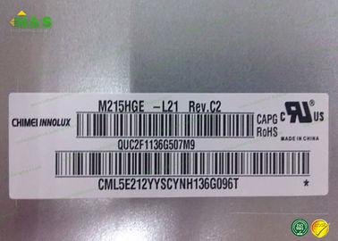 M215HGE-L21 10.4 بوصة Innolux لوحة LCD عادة أبيض LCM 1920 × 1080 250 1000: 1 16.7M WLED LVDS